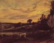 Landscape Evening - 约翰·康斯特布尔